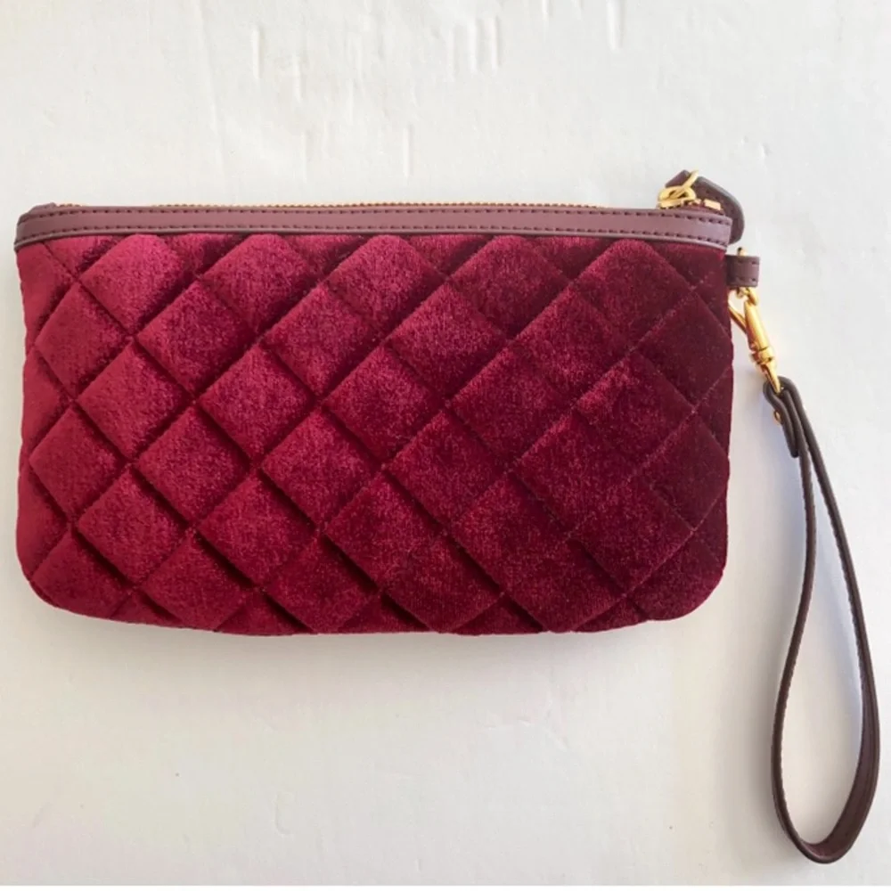 Lauren Ralph Lauren velvet wristlet